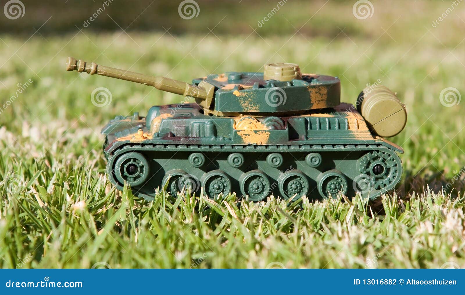 Plastic toy tank stock photo. Image of wheels, turrest 13016882