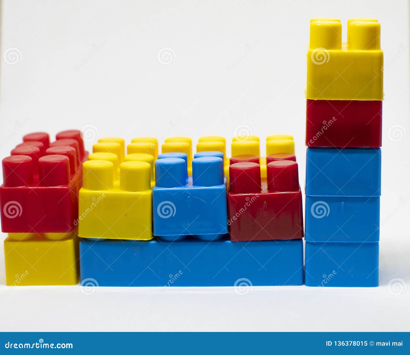 Plastic Toys Building Blocks Stock Image Image of colorful, game