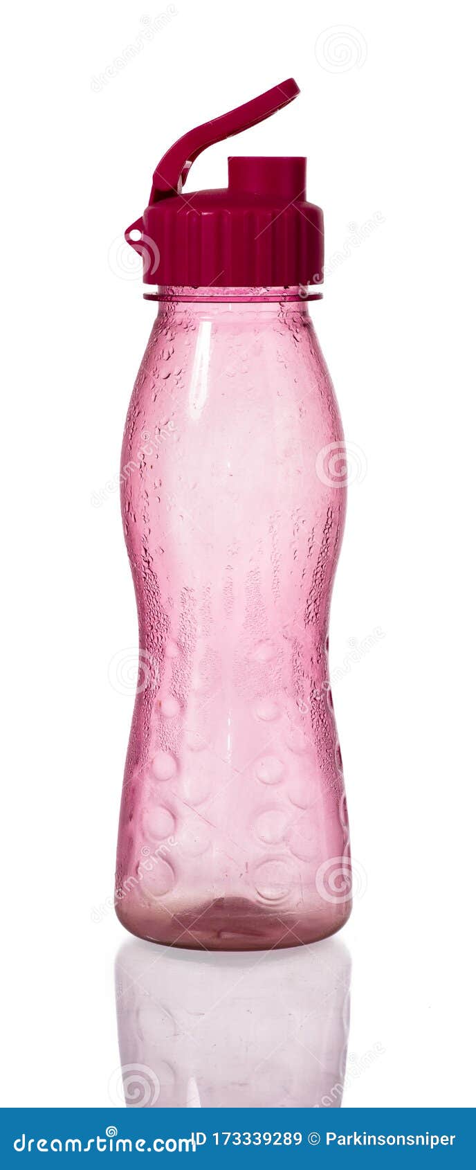 plastic transparent water flask