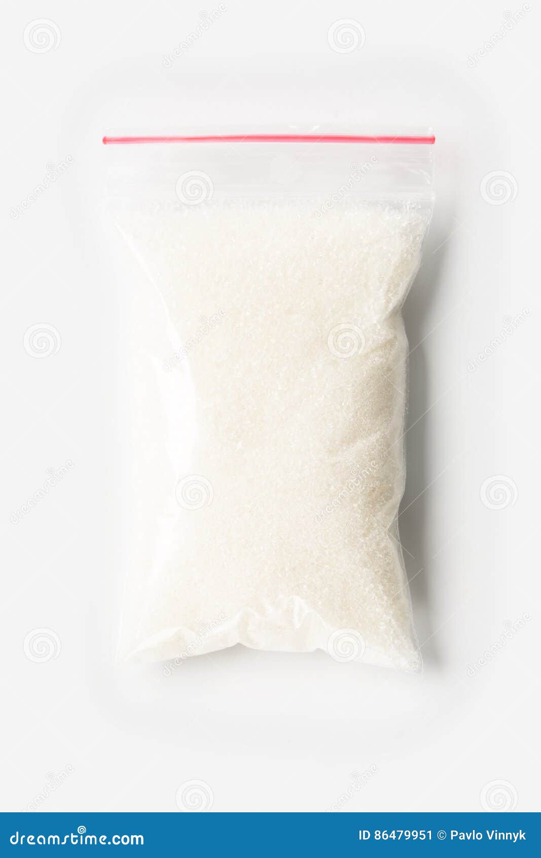 Download Plastic Transparent Zipper Bag With Full Granulated Sugar Isolated On White, Vacuum Package ...