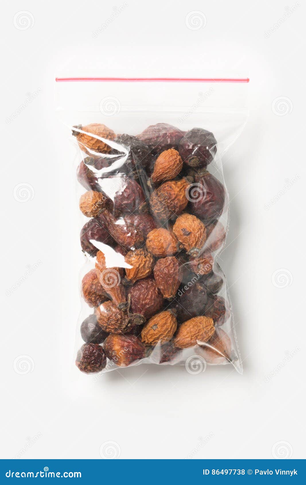 Download Plastic Transparent Zipper Bag With Home Dried Briar Isolated On White, Vacuum Package Mockup ...