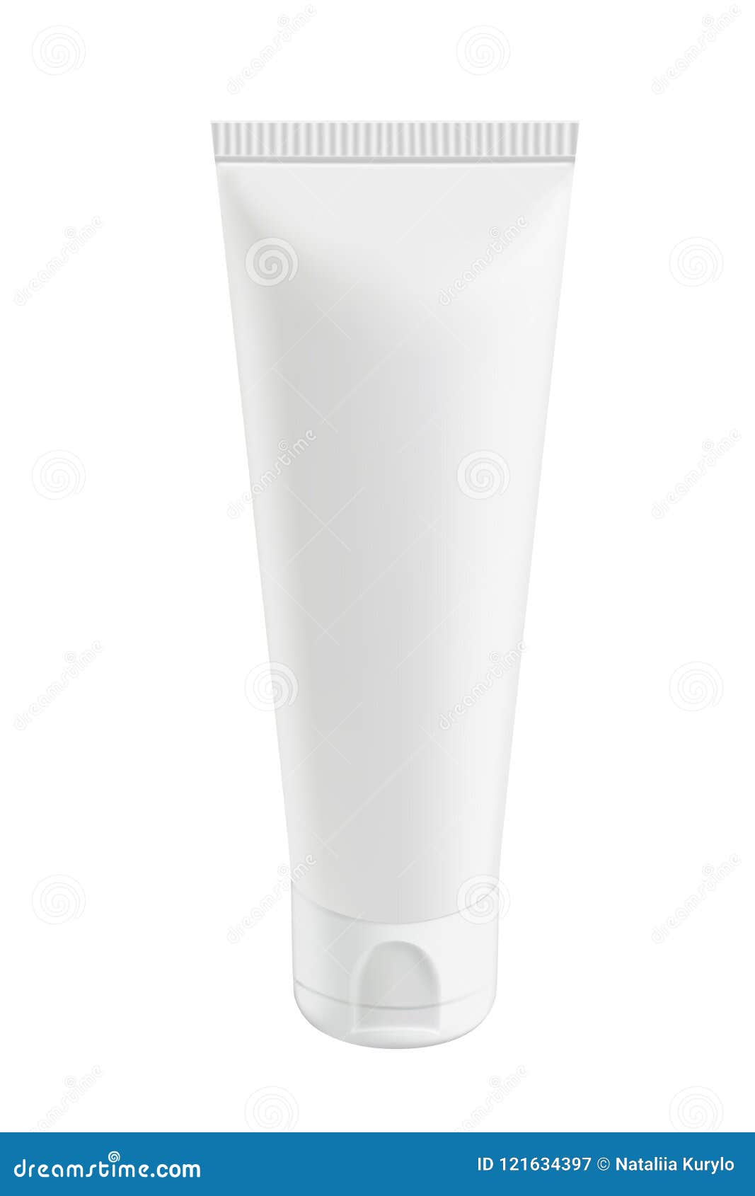 Plastic Tube for Design, for Lotion, Cream. Stock Vector Illustration