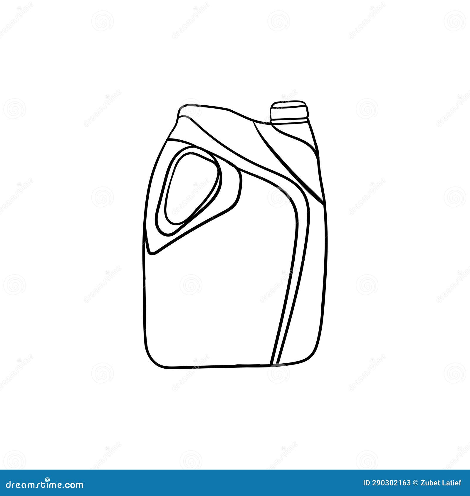 Plastic Tube Simple Line Design Stock Illustration Illustration of