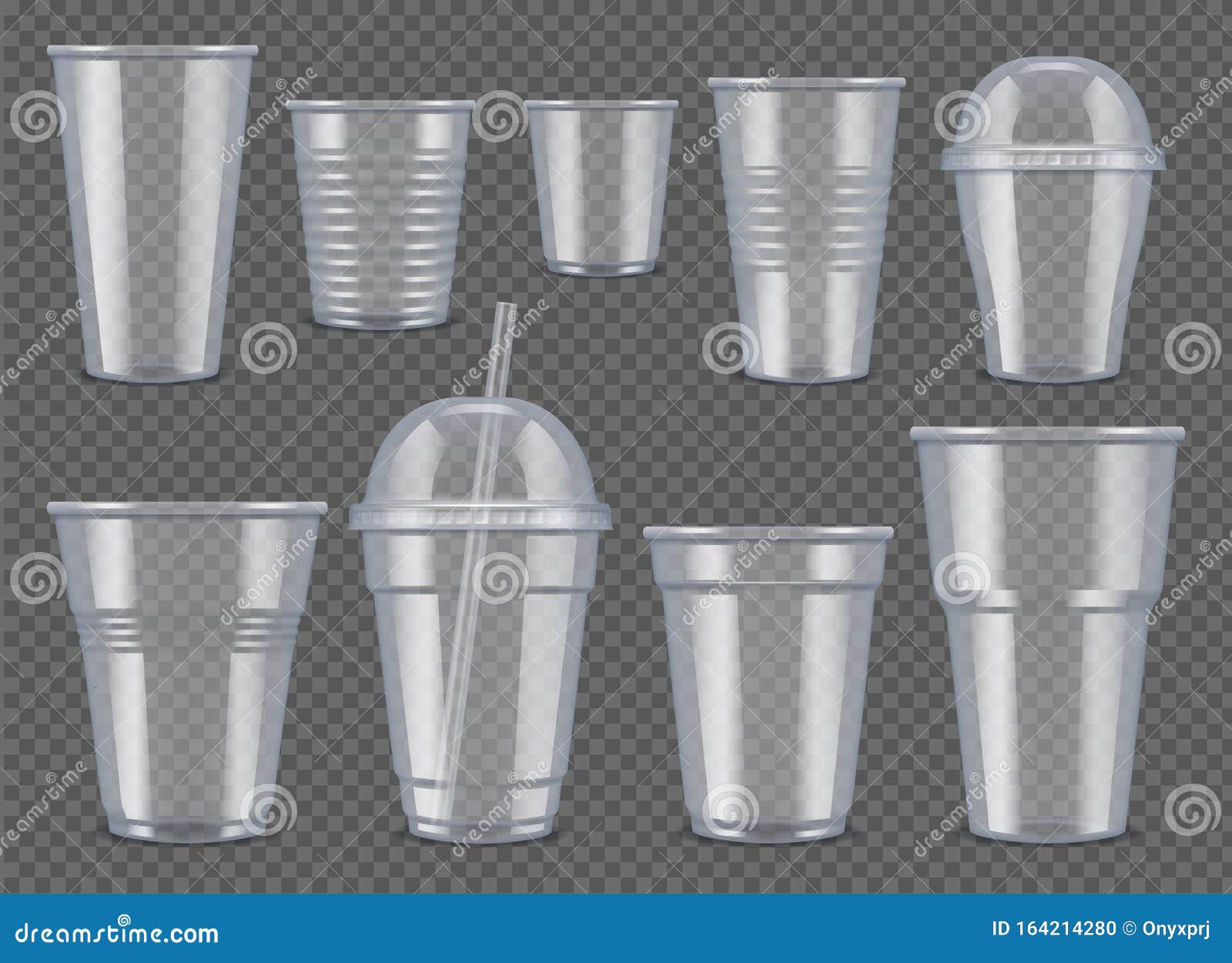 Realistic disposable plastic cup Royalty Free Vector Image