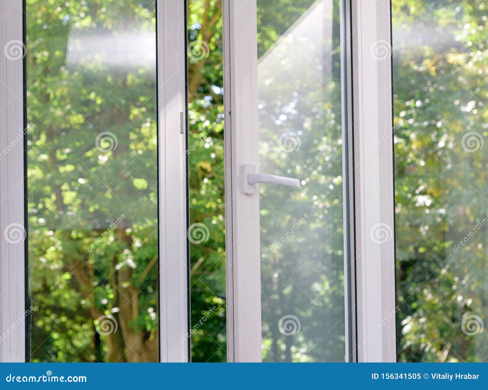 Plastic vinyl window stock image. Image of landscape 156341505