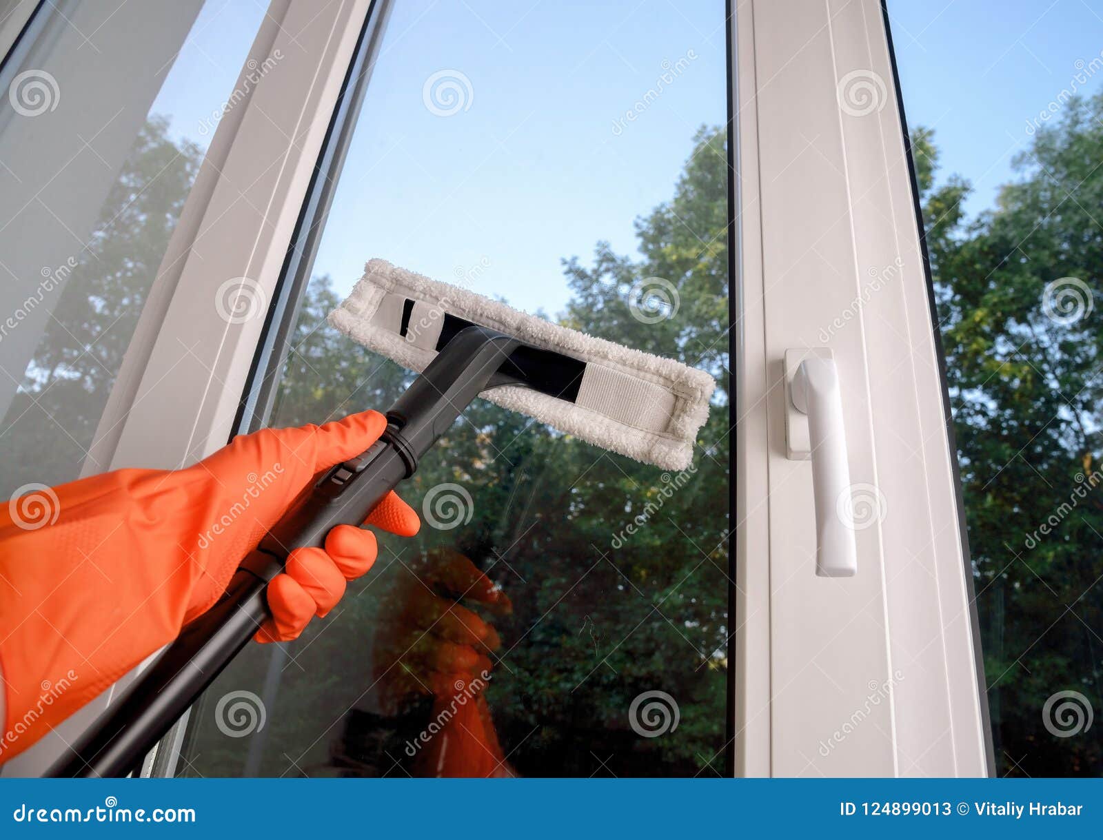 Plastic Vinyl Window with Squeegee Stock Image Image of insulated