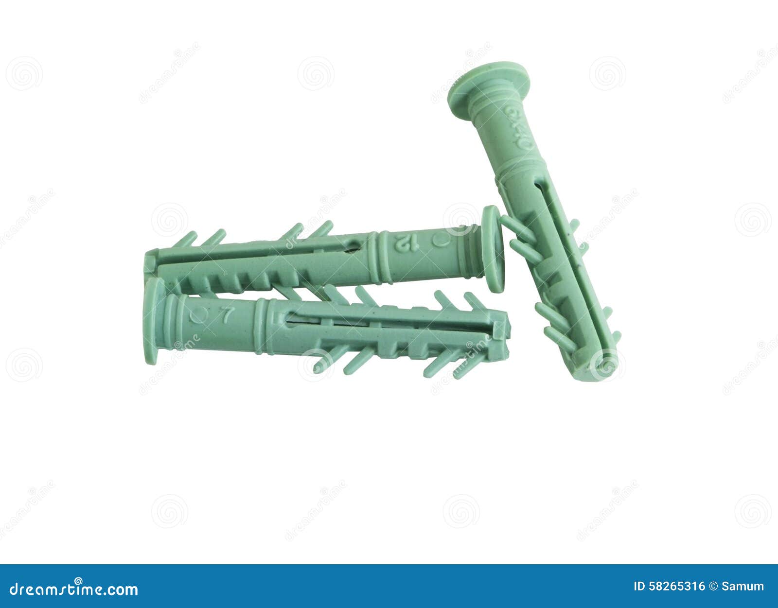 Plastic wall anchor stock photo. Image of fastener, construction 58265316
