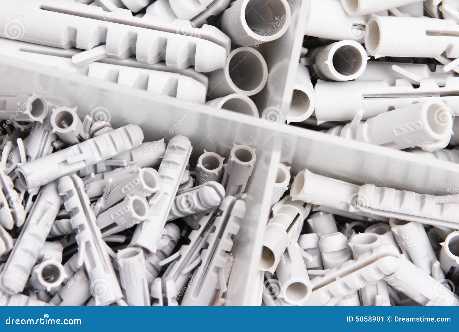 Plastic Wall Plugs stock image. Image of secure, wallplugs 5058901