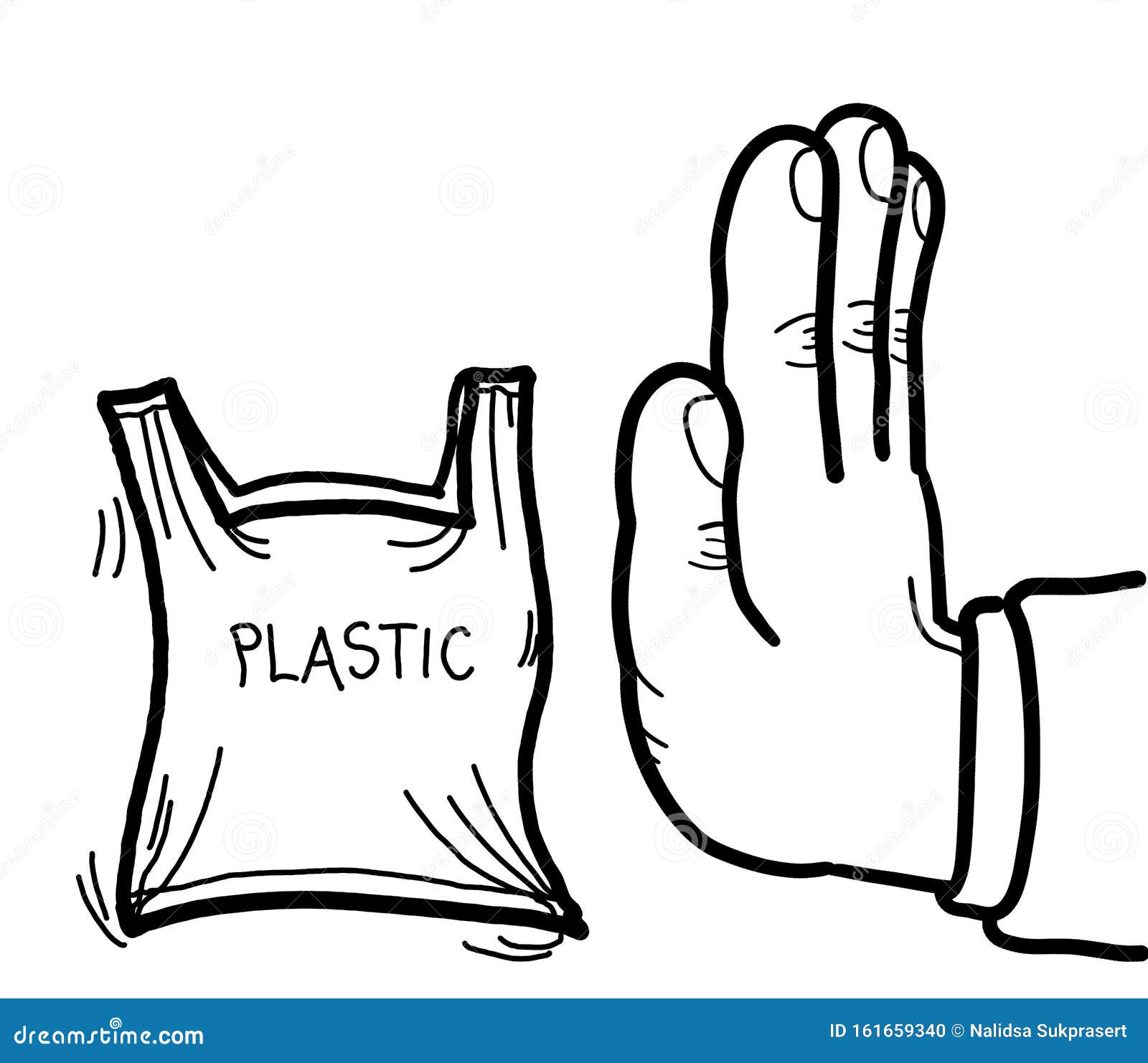 Plastic Waste Banned stock illustration. Illustration of forbidden