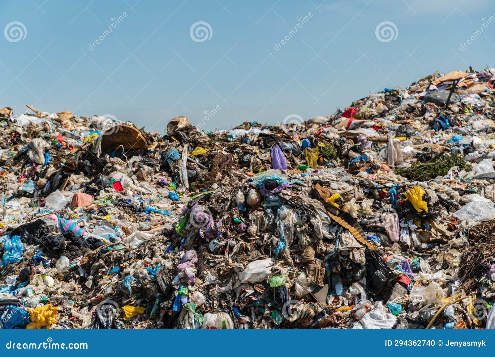 Plastic Waste at the City Landfill. Openair Landfill Stock Photo Image of landfill