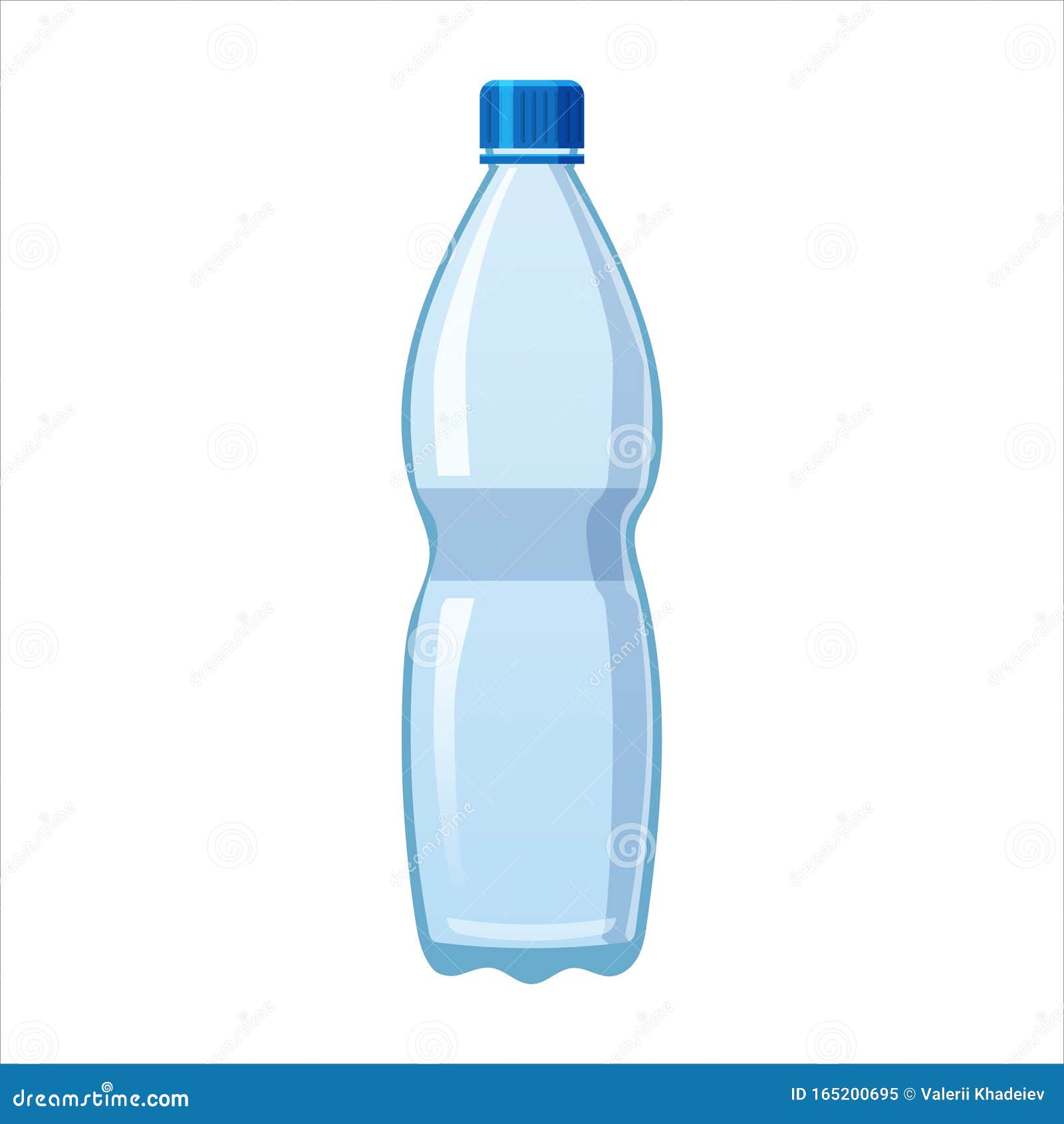 Plastic water bottle icon empty liquid container Vector Image