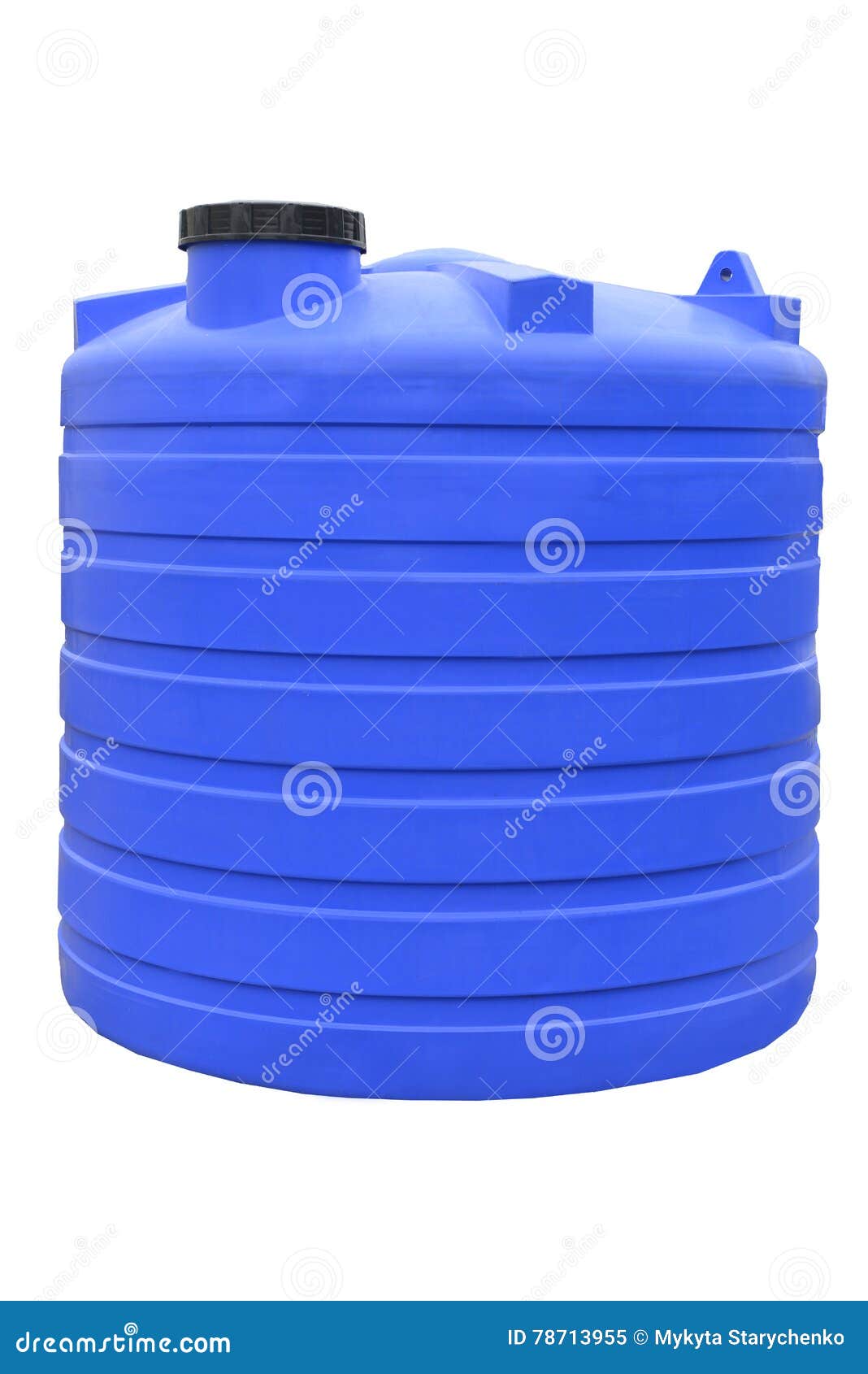 Plastic Water and Liquids Barrel Storage Industrial Container Isolated