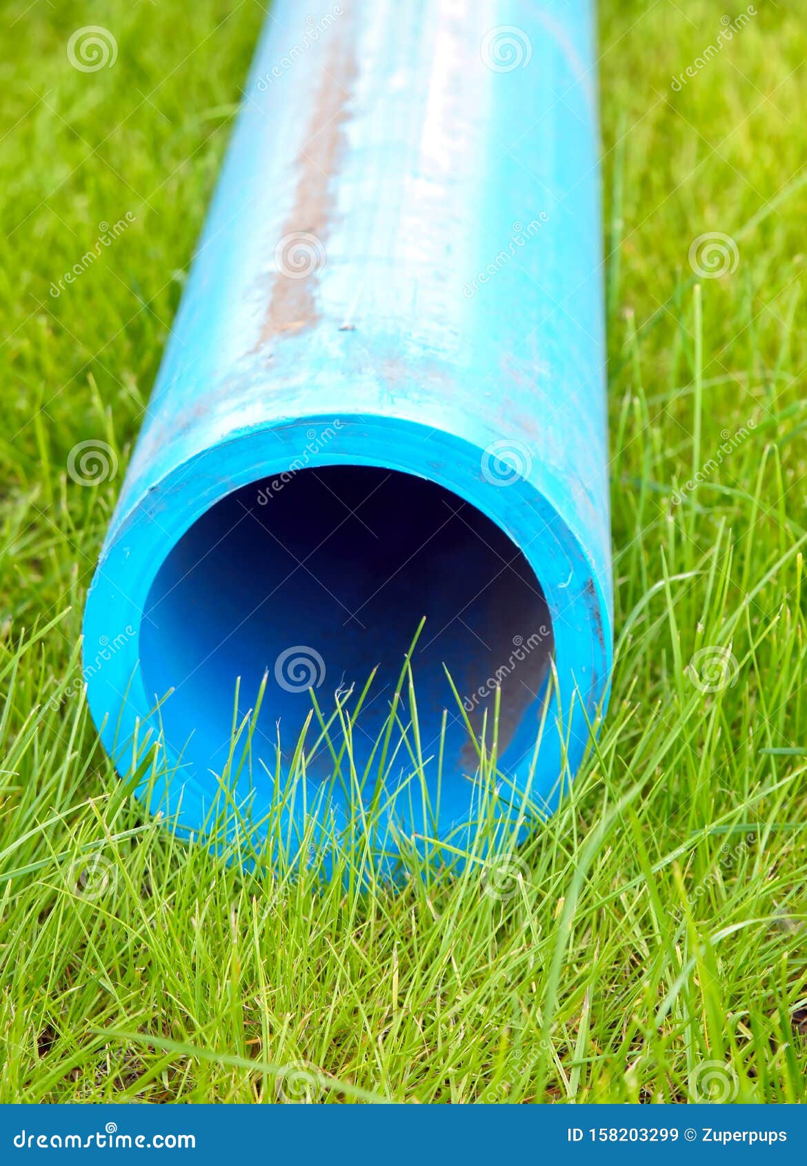 Plastic water pipe stock image. Image of line, build 158203299