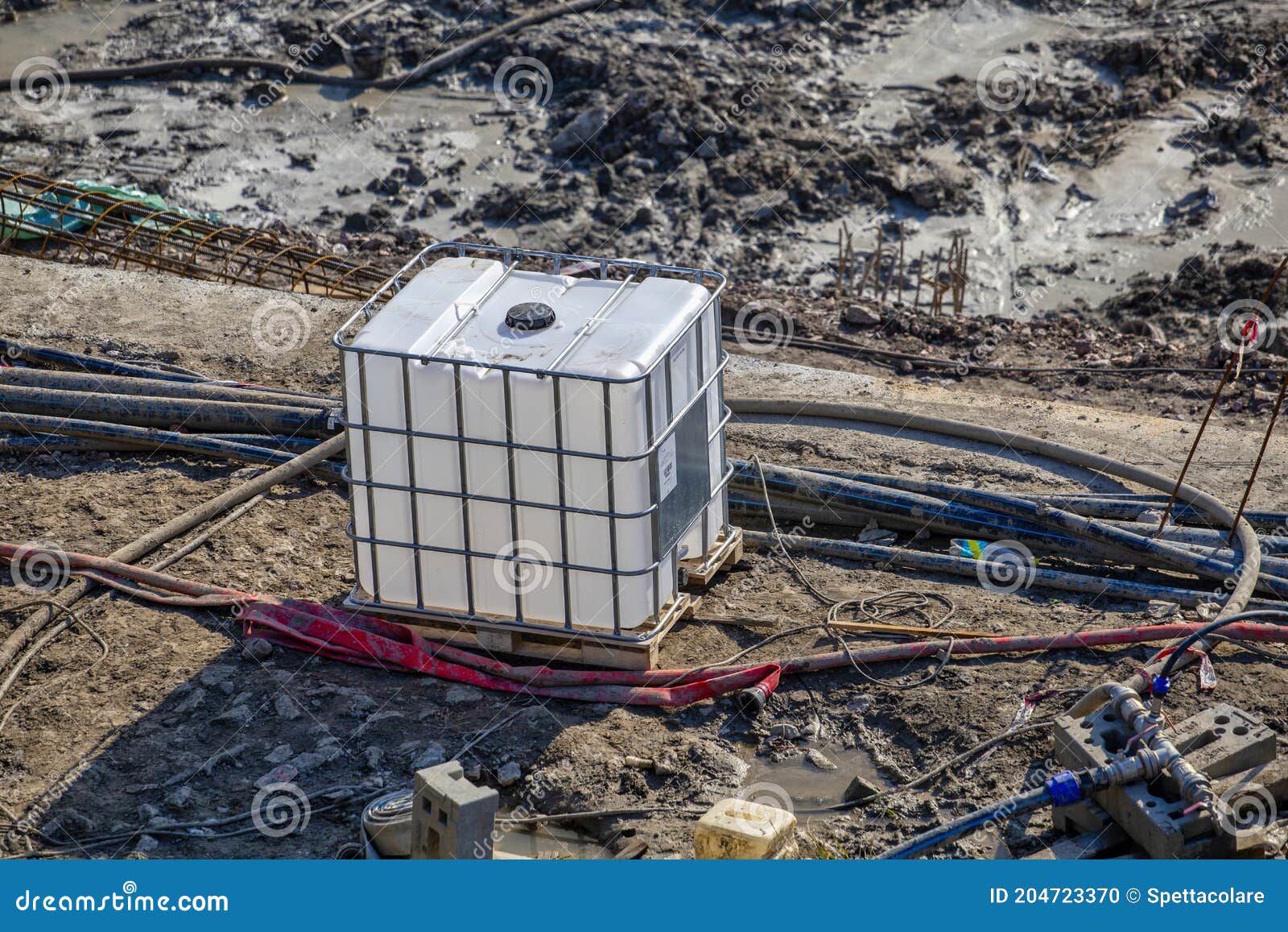 Plastic water tank stock photo. Image of cylinder, drinking 204723370