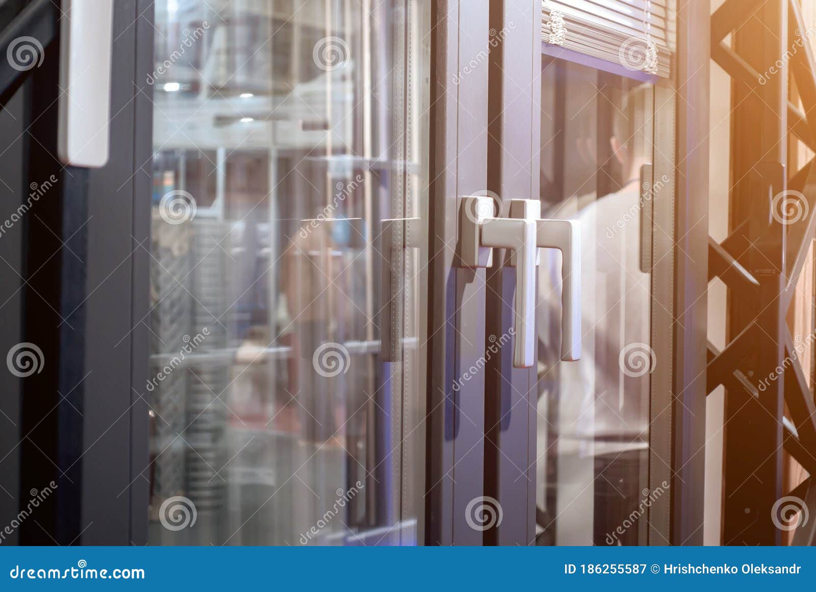 Plastic Window System. Window Handles Stock Image Image of opening