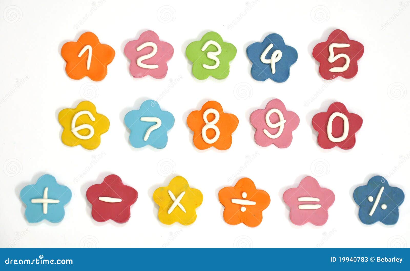 Plasticine cute  number stock image Image of colorful 