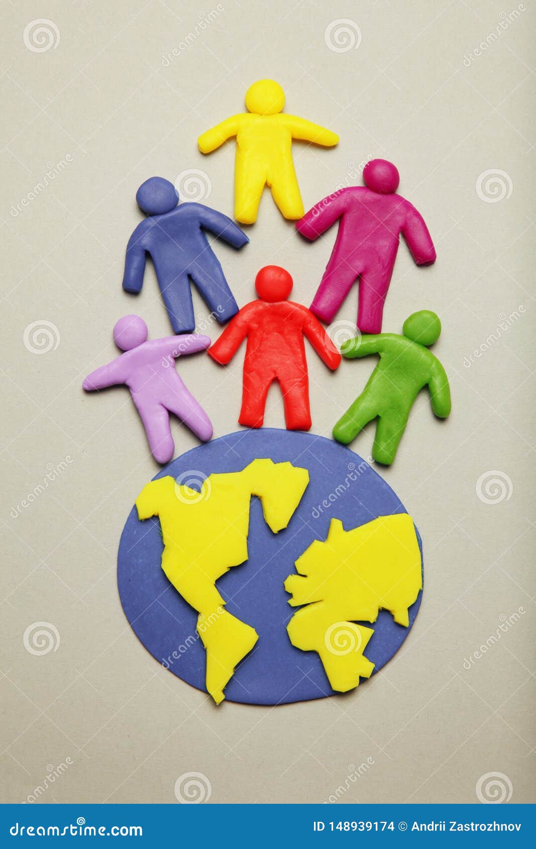 Plasticine Multicolored Cartoon People on Globe. the Use and Depletion of  the Planet Earth, Overpopulation and Population Growth Stock Photo - Image  of overpopulated, global: 148939174