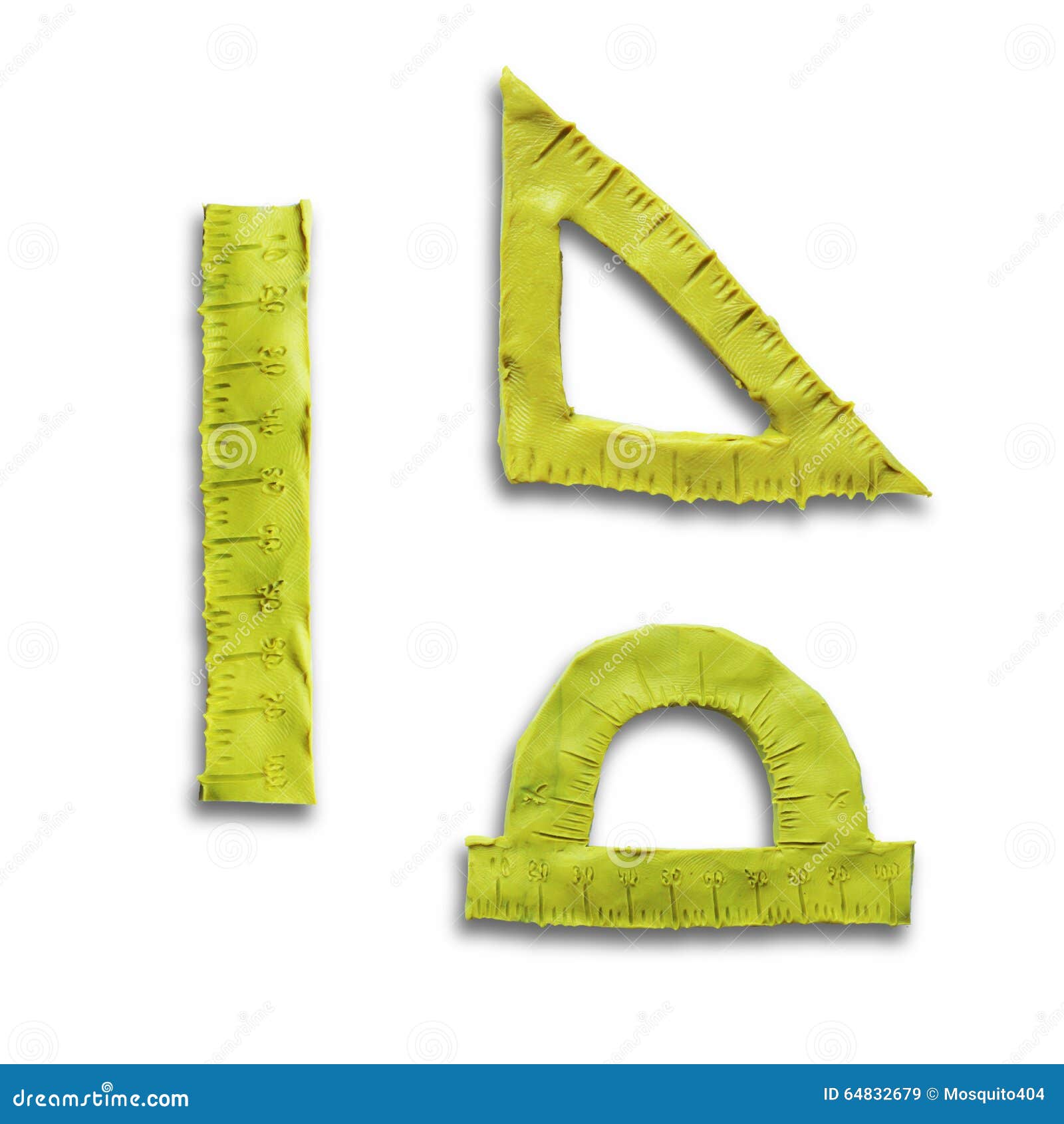 Plasticine yellow rulers stock image. Image of sculpture - 64832679