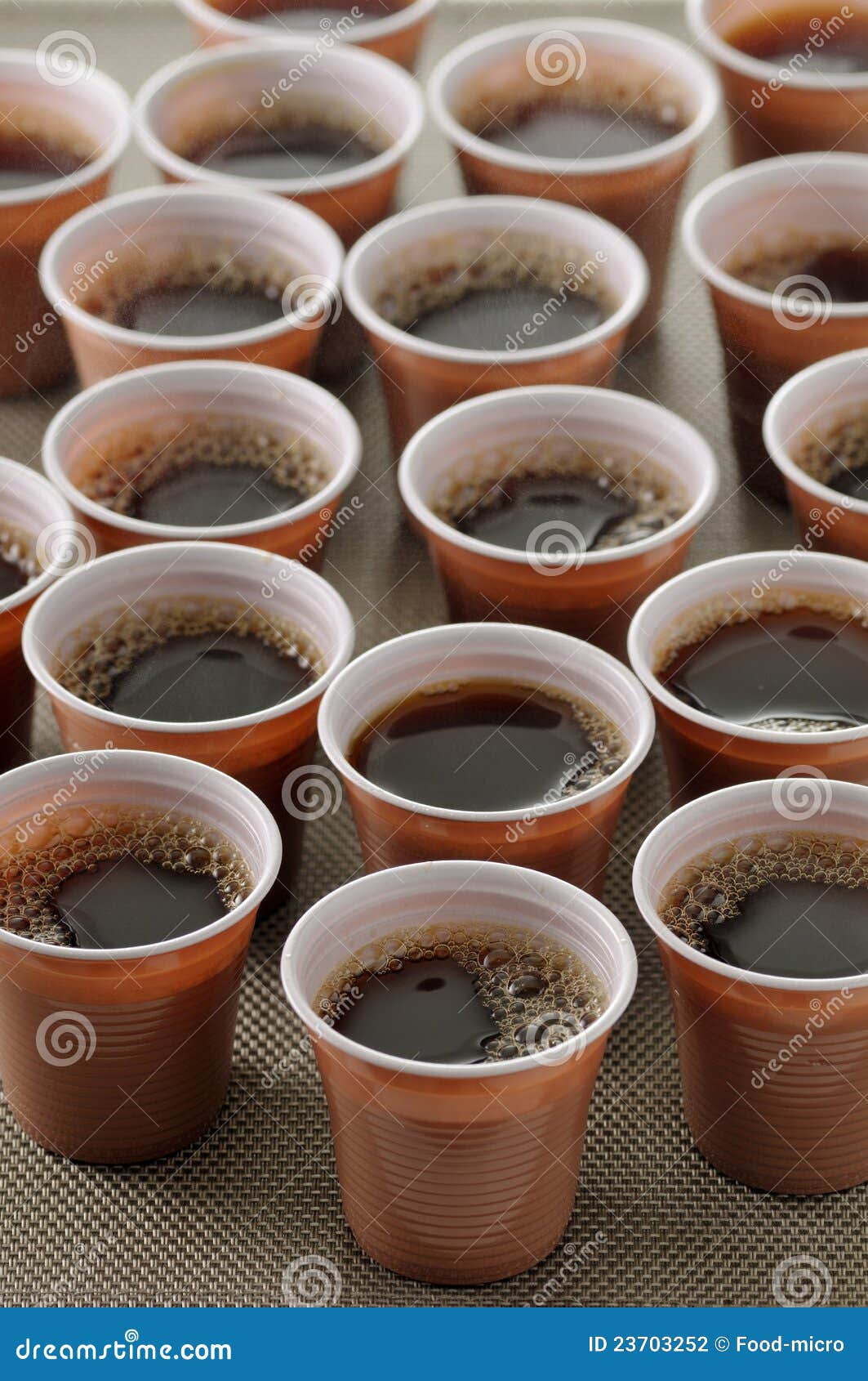 Plastics cups of coffee stock photo. Image of ingredient 23703252