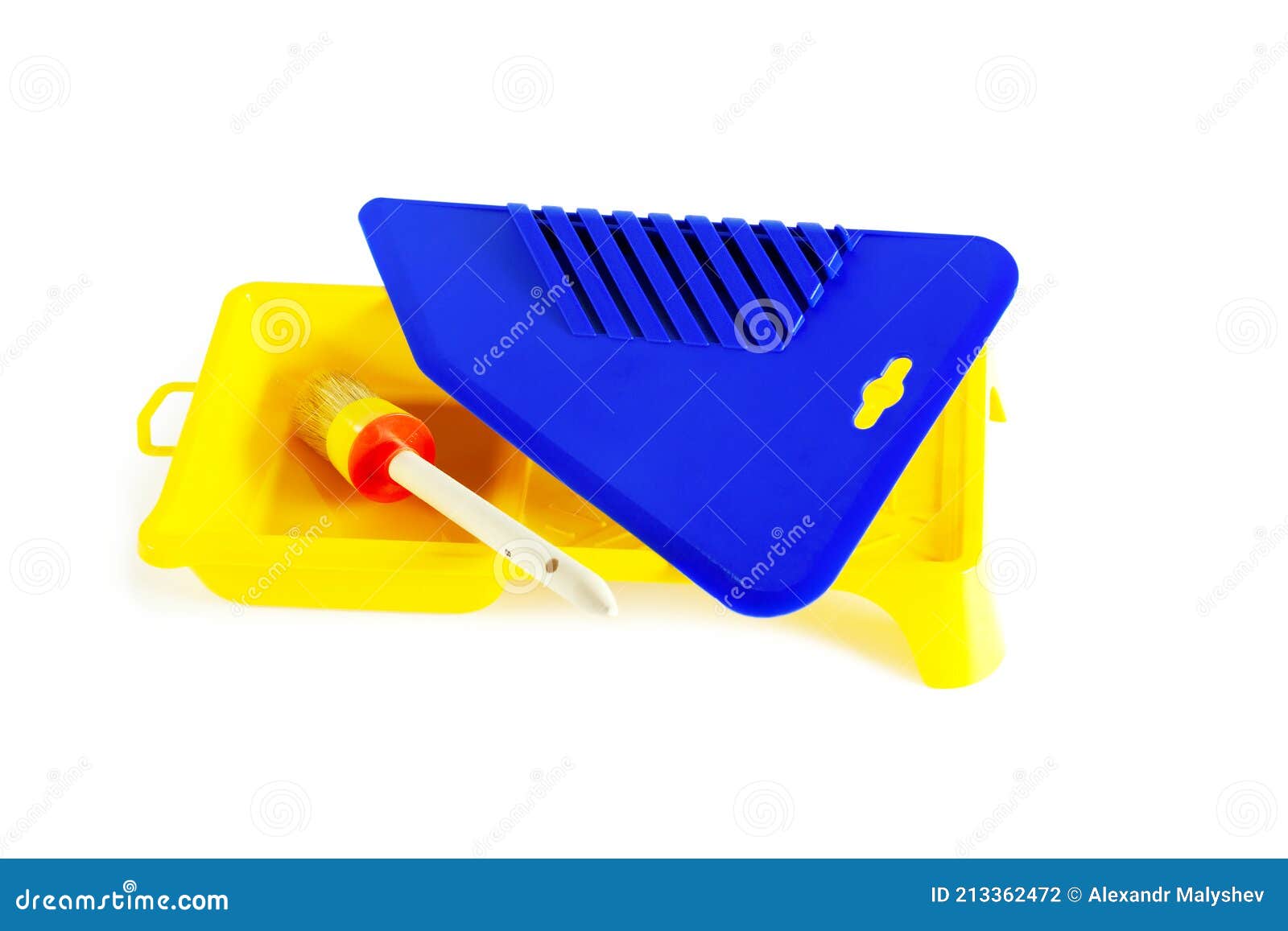 Plastikspachtel Für Hintergrundbild Stockfoto - Bild von instrument,  kleber: 213362472