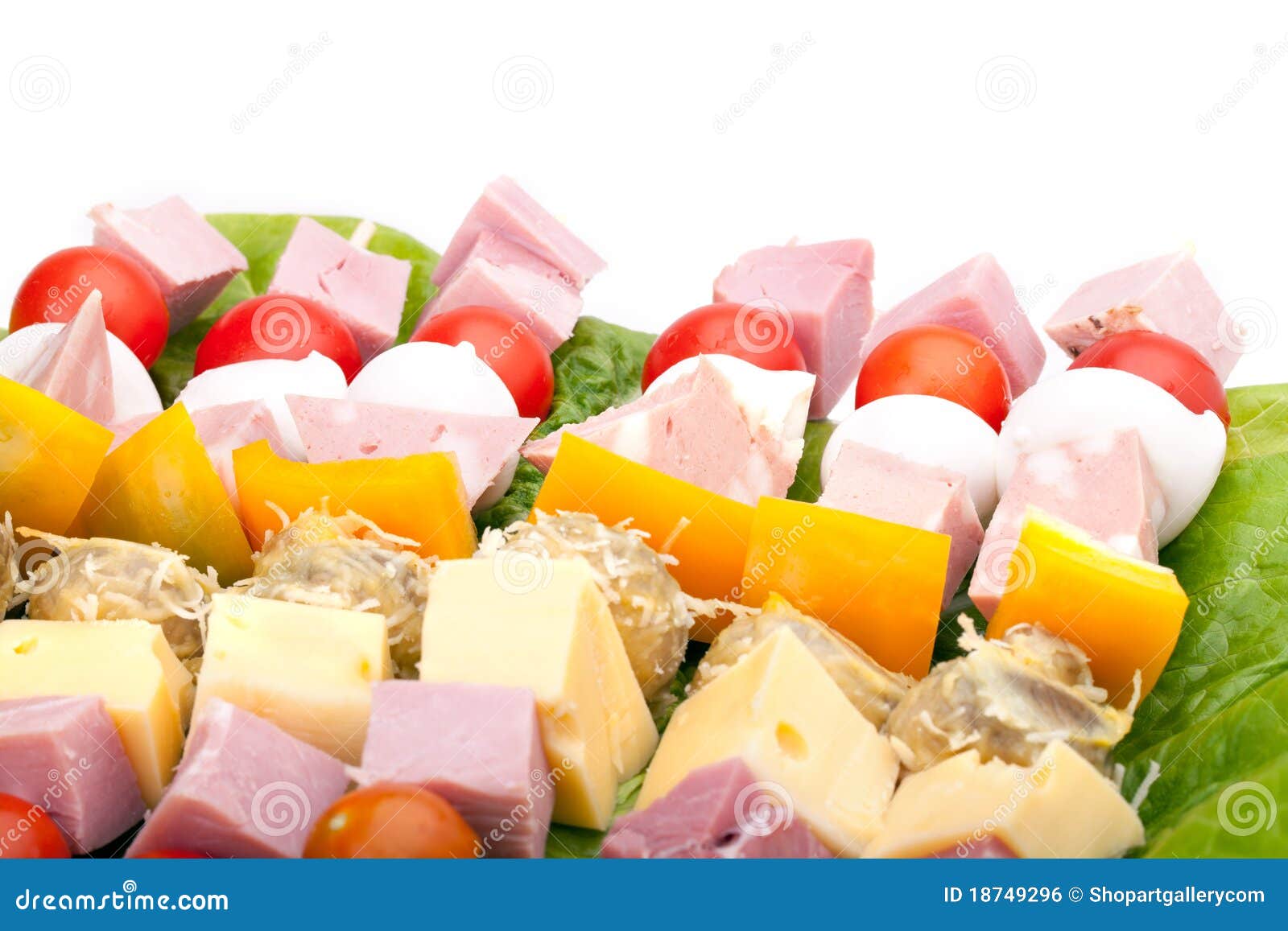 Plate with Appetizers stock photo. Image of yellow, delicious 18749296