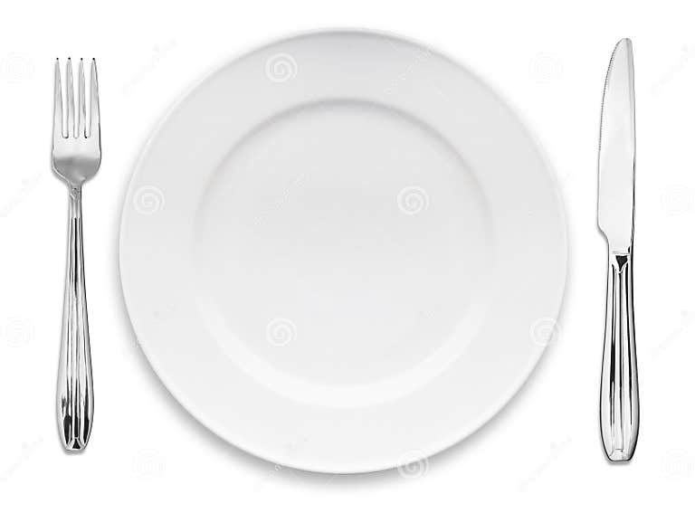 Plate with cutlery stock image. Image of life, studio 14260357
