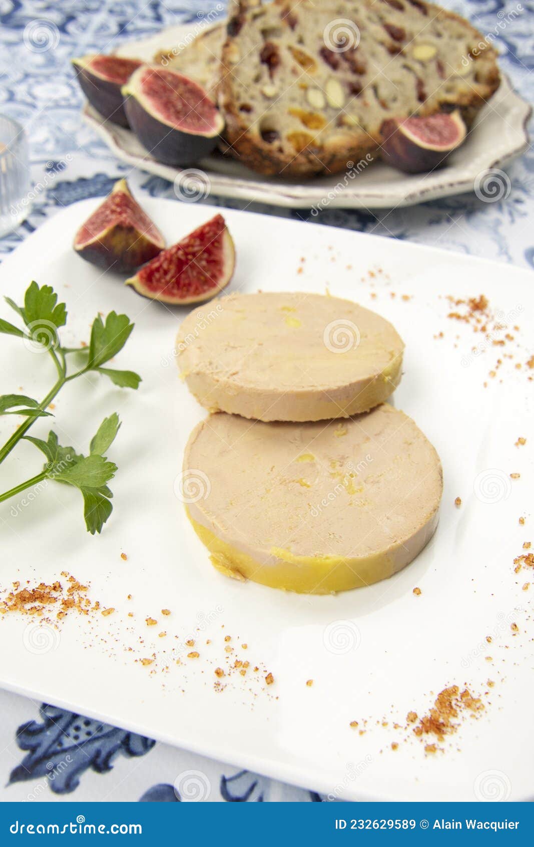 Plate of Foie Gras on a Table Stock Image Image of goose, gastronomy