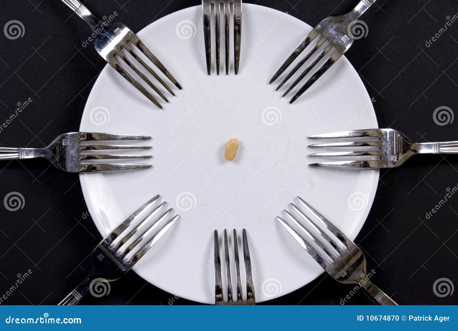Plate and forks stock photo. Image of share, restaurant 10674870