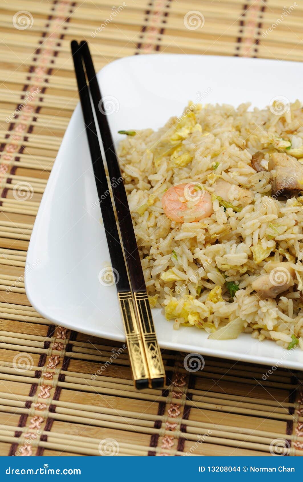 Plate of fried rice stock photo. Image of dinner, cuisine 13208044