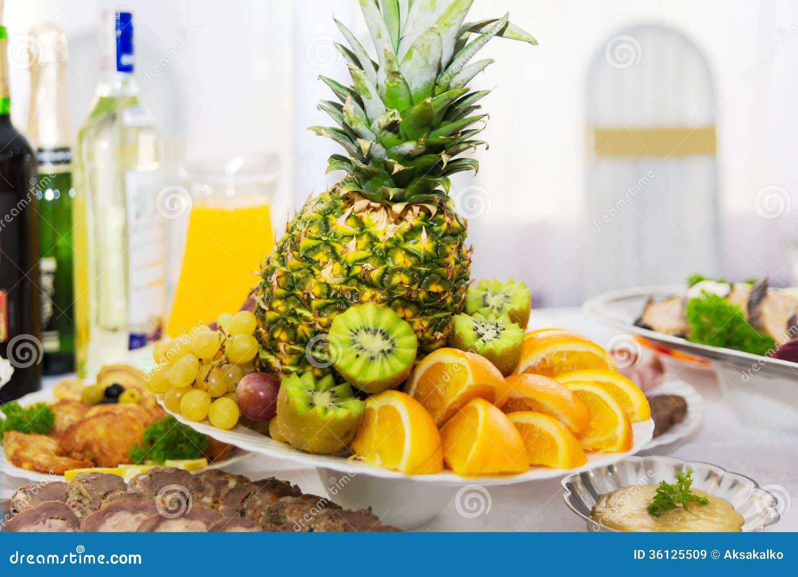 Plate with fruit dessert stock image. Image of cake, berry 36125509
