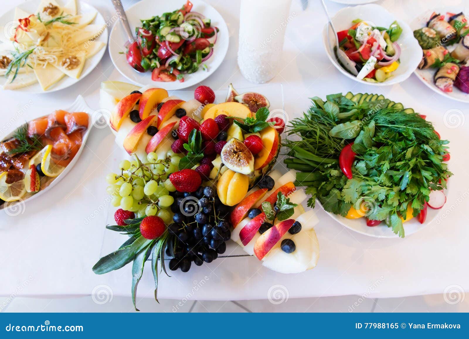 Plate with fruits stock image. Image of healthy, food 77988165