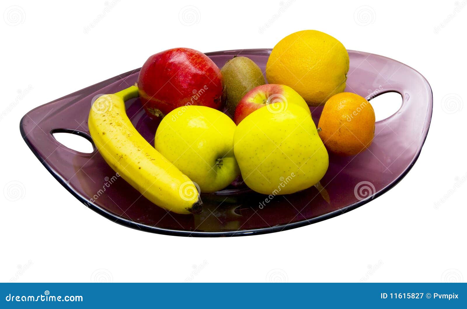 Plate full of fruits stock image. Image of apple, yellow 11615827