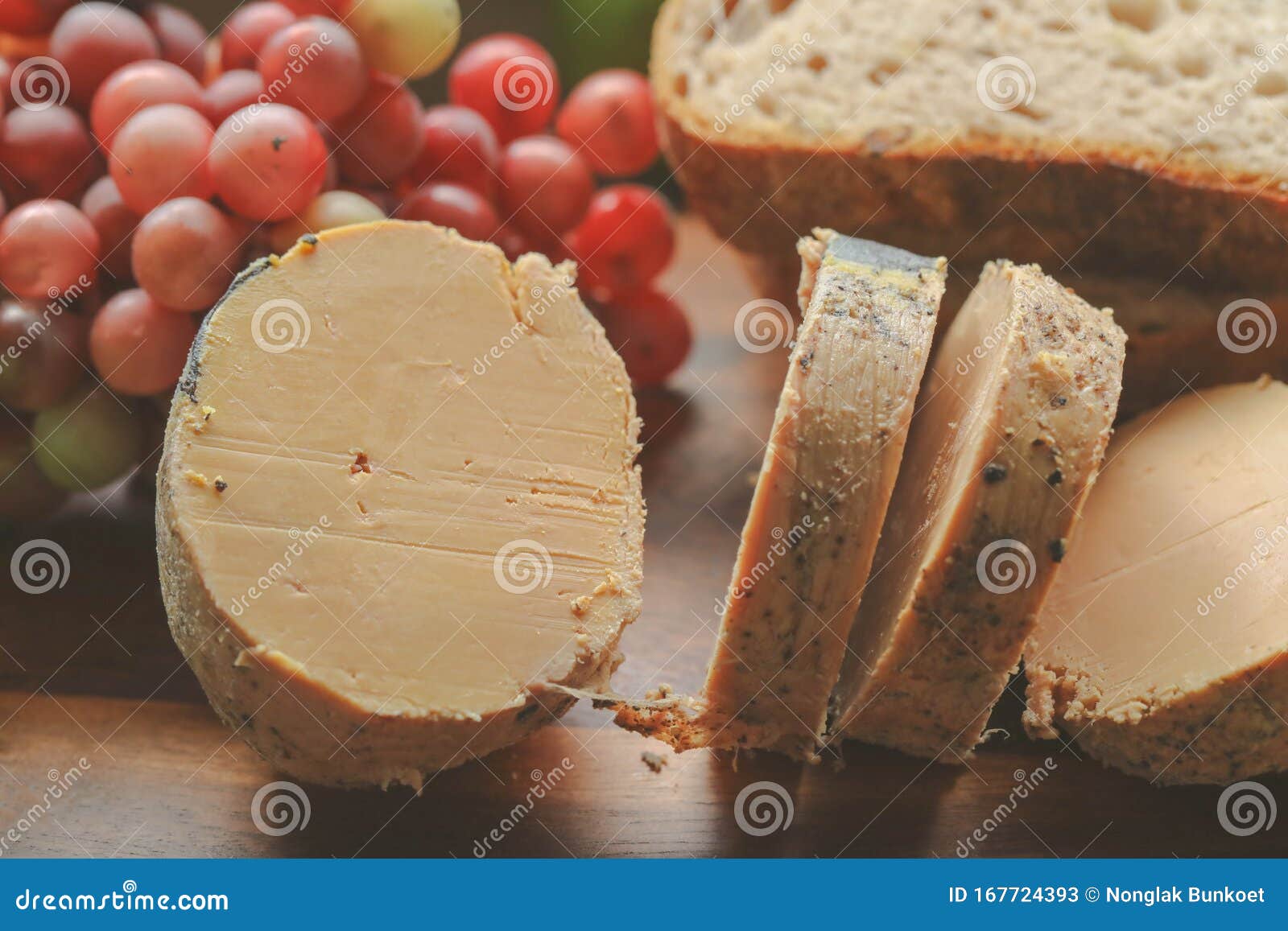 Plate of Goose Liver or Foie Gras and Bread Stock Image Image of