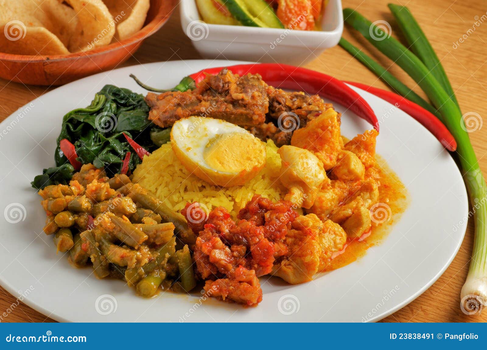 plate of indonesian food