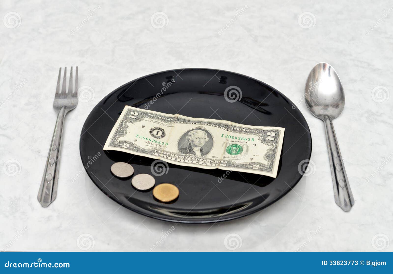 Plate of Money stock image. Image of banknote, metal 33823773