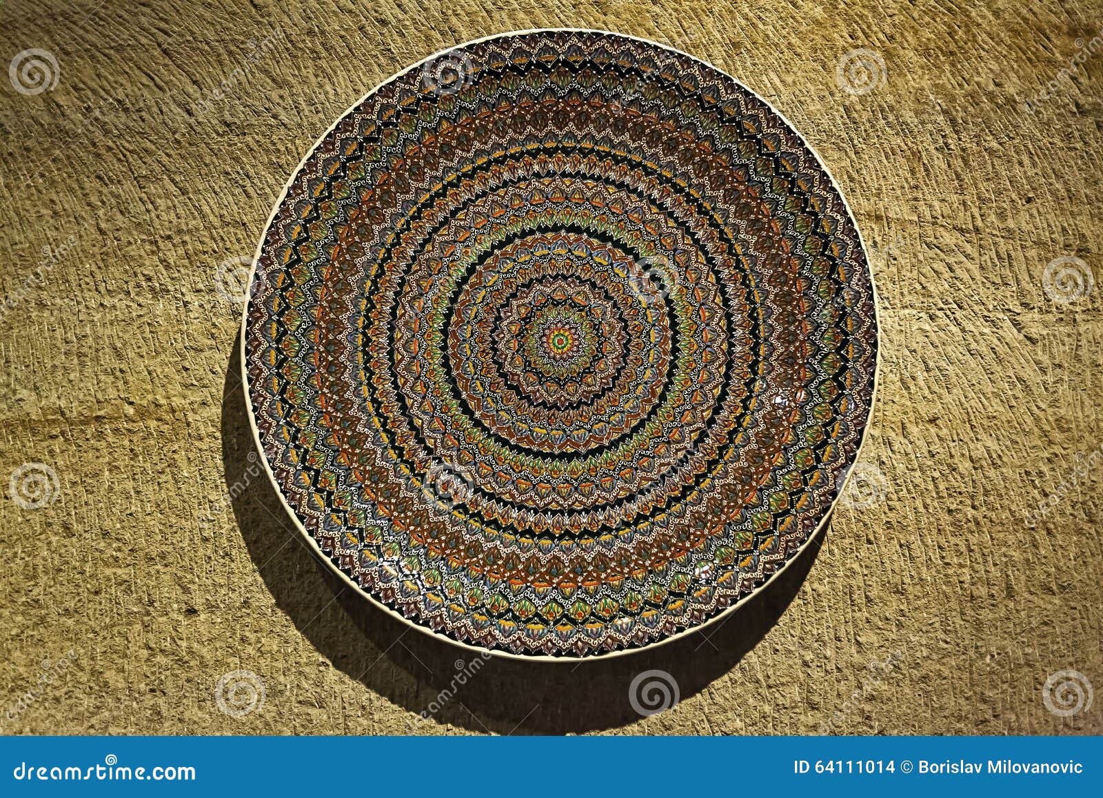 Plate with ornaments stock photo. Image of decorative 64111014