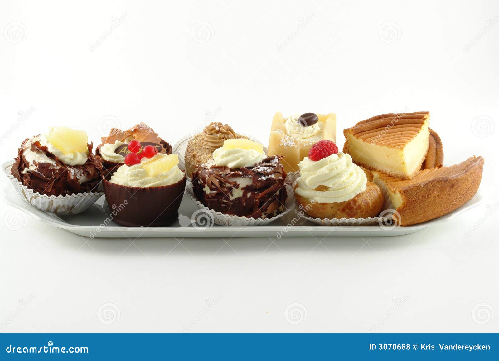 Plate of pastries stock photo. Image of concept, berry 3070688
