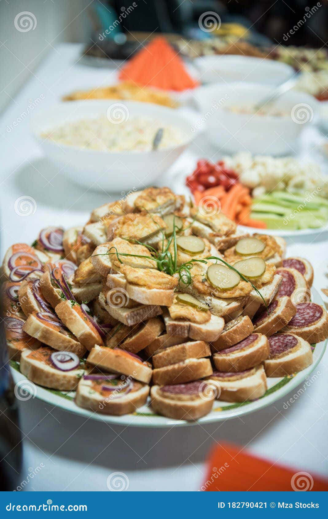 Plate Of Sandwiches With Bread And Butter Salami Stock Image Image Of Calories Culinary Plate Of Sandwiches With Bread And Butter Salami Stock Image Image Of Calories Culinary