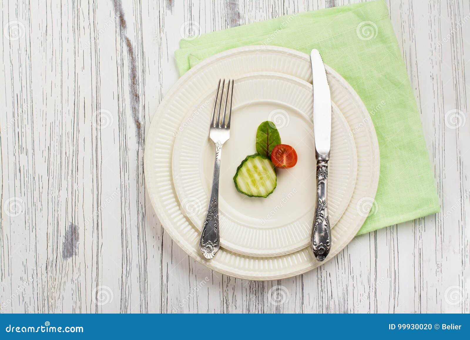 plate with small portion of food