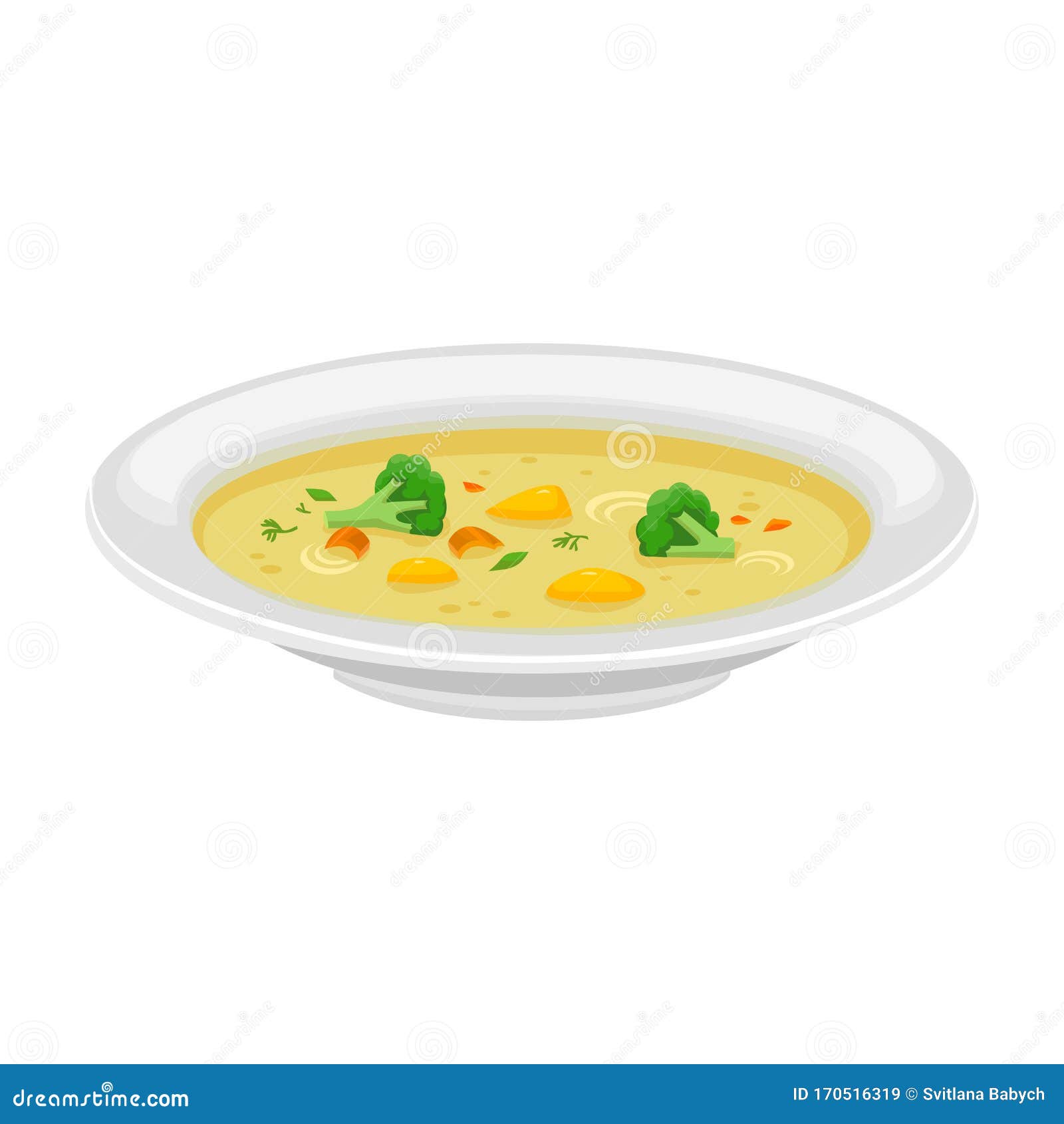 Plate of Soup Vector  Vector Icon Isolated on White Background  Plate of Soup. Stock Vector - Illustration of bouillon, food: 170516319