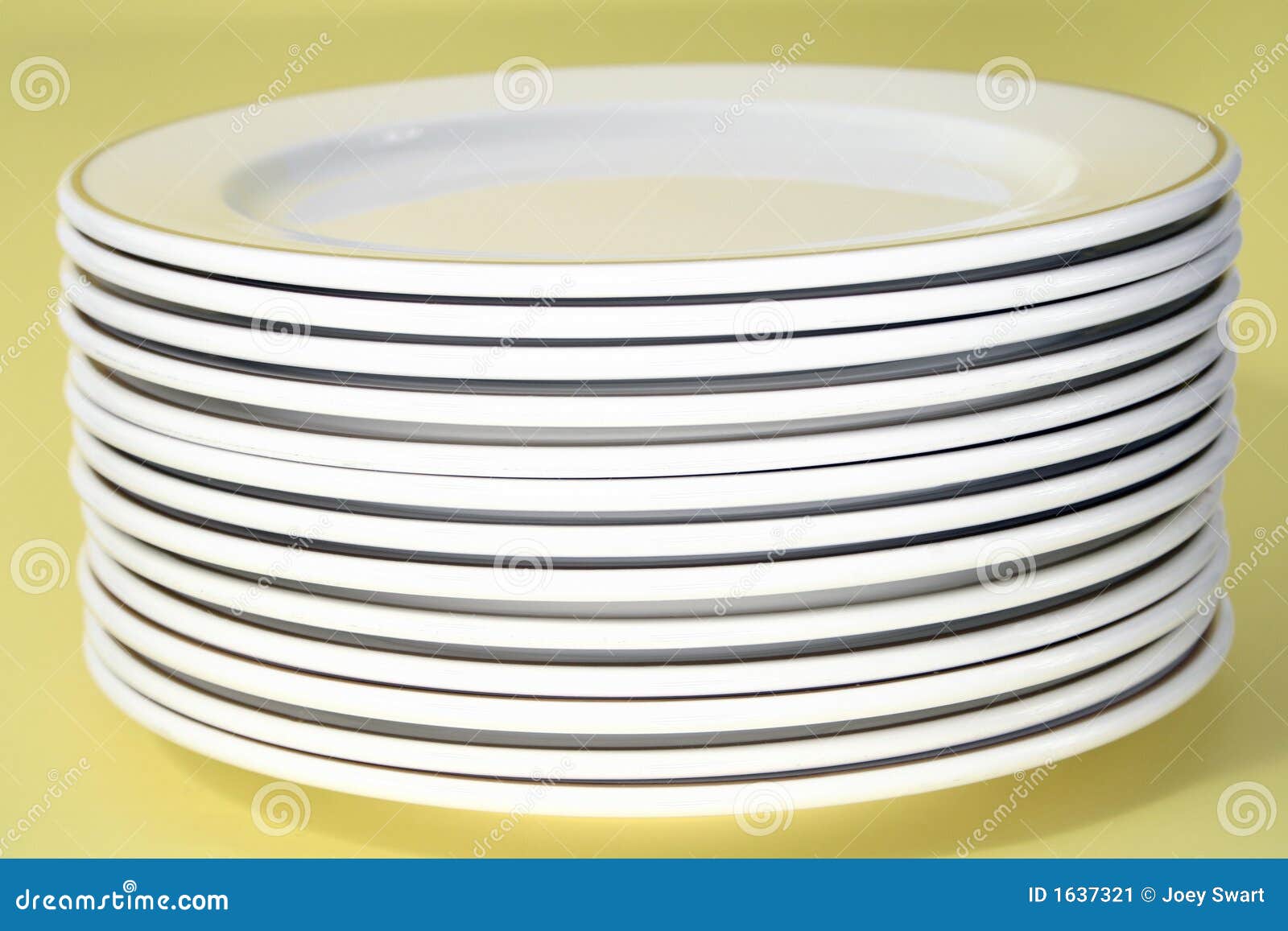 Plate Stack Stock Image Image 1637321