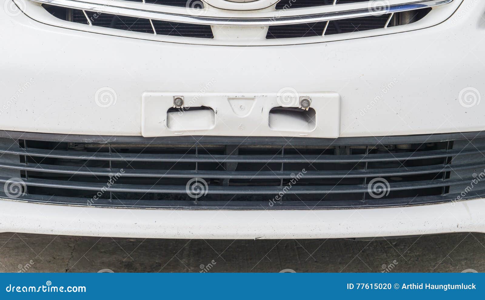 Plate On white Car stock photo. Image of registration 77615020