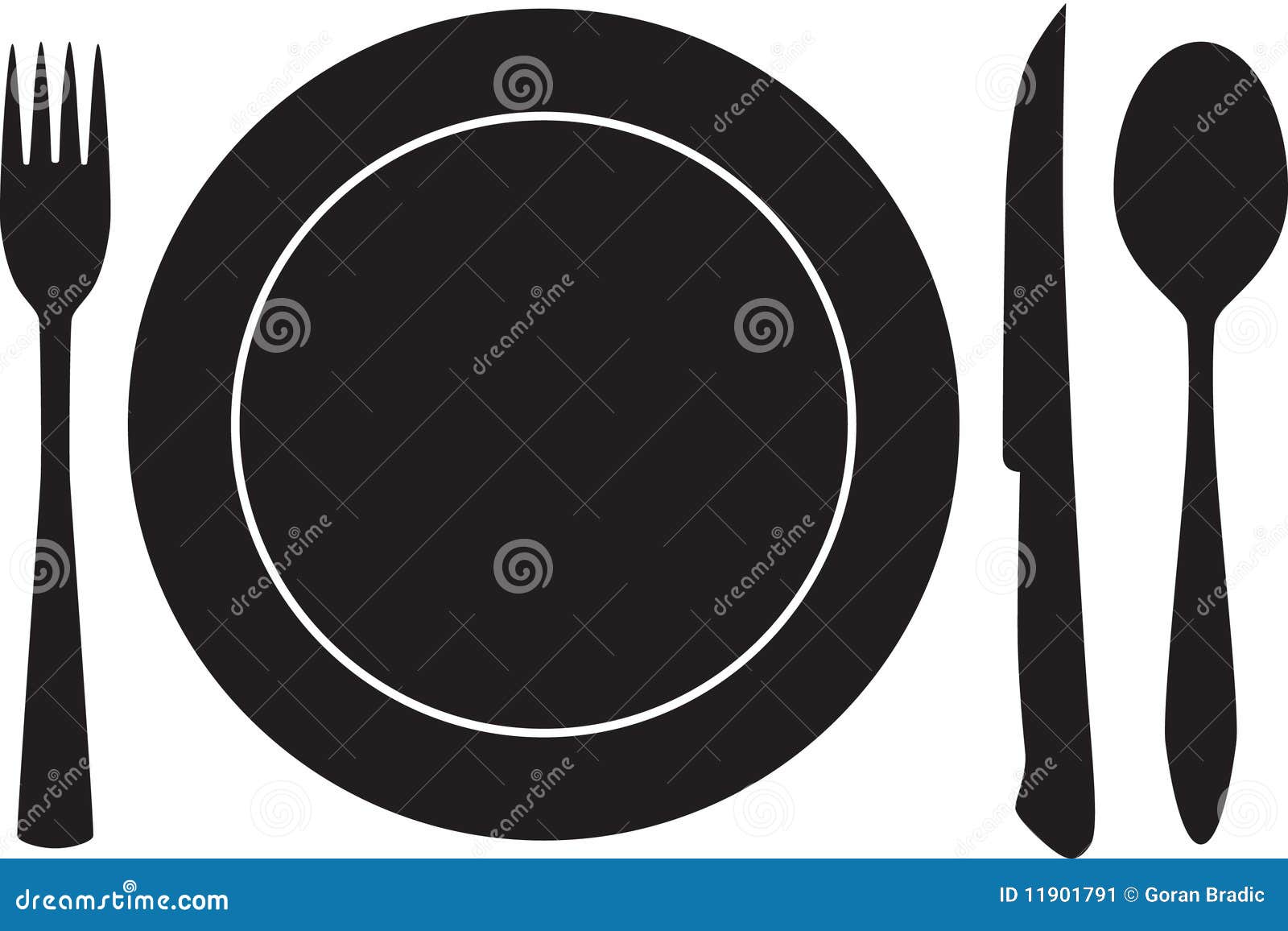 Dinner Knife Silhouette