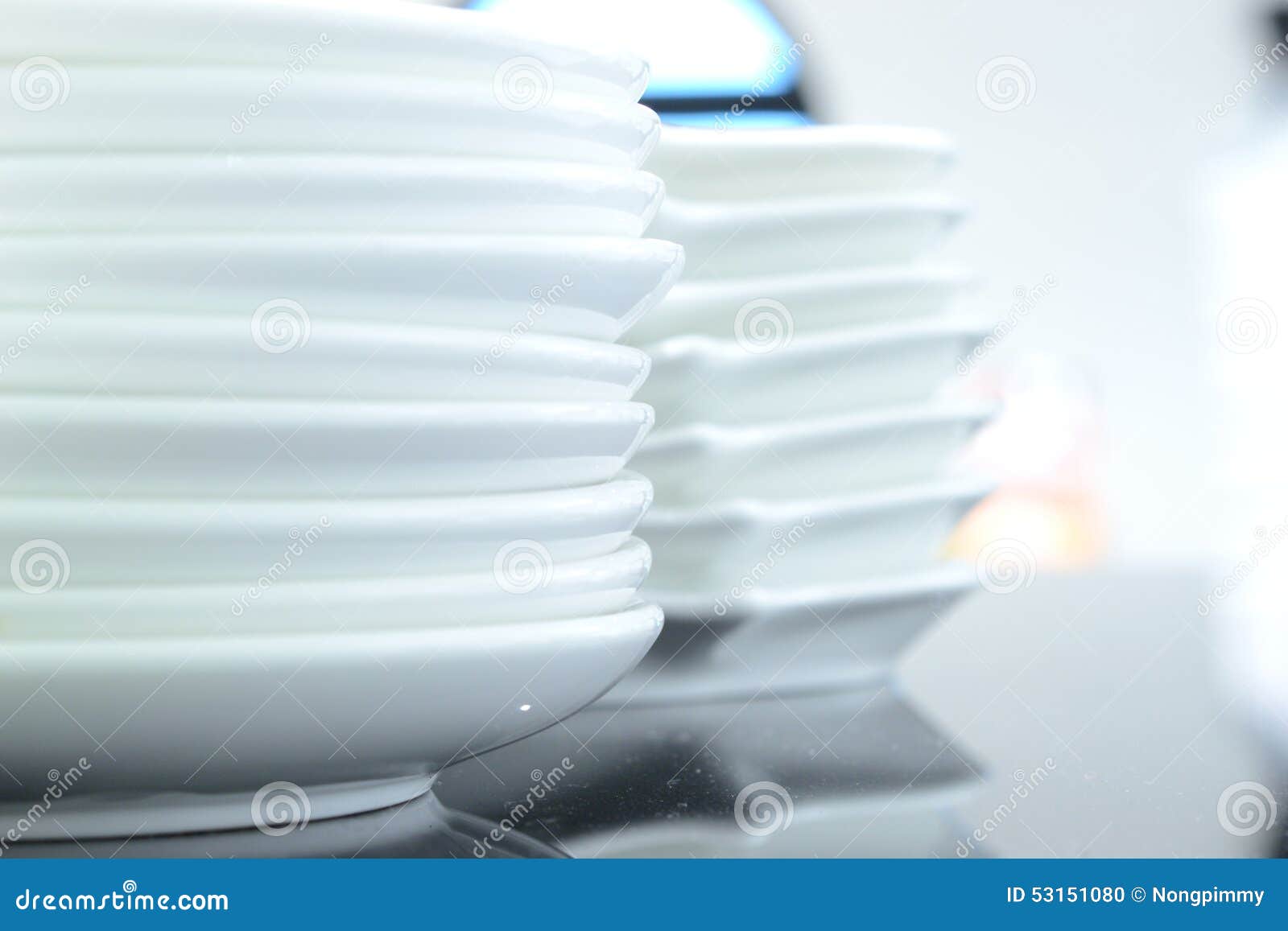 Plates stock photo. Image of hotel, stack, canteen, plate 53151080