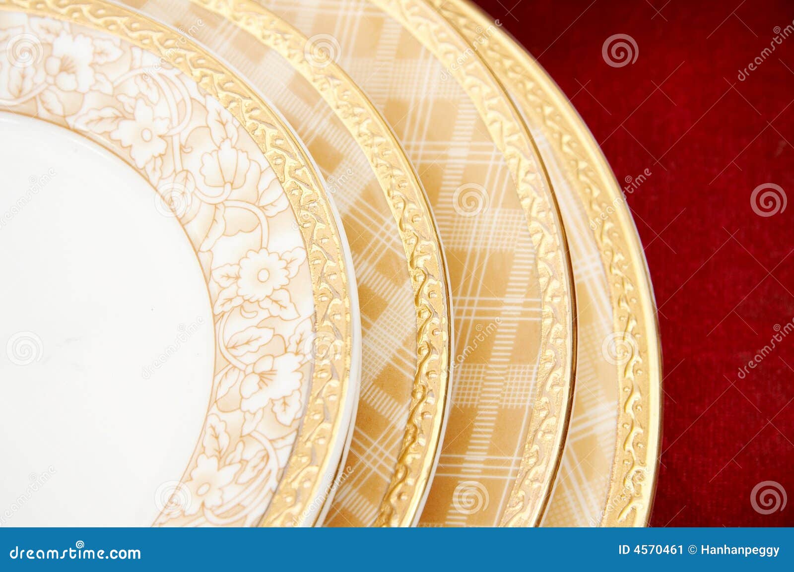 Plates isolated stock image. Image of ceramics, decoration - 4570461