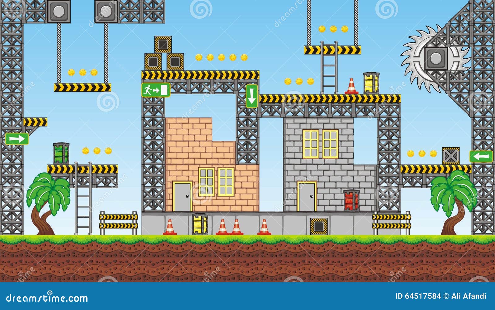 platform game tileset 2