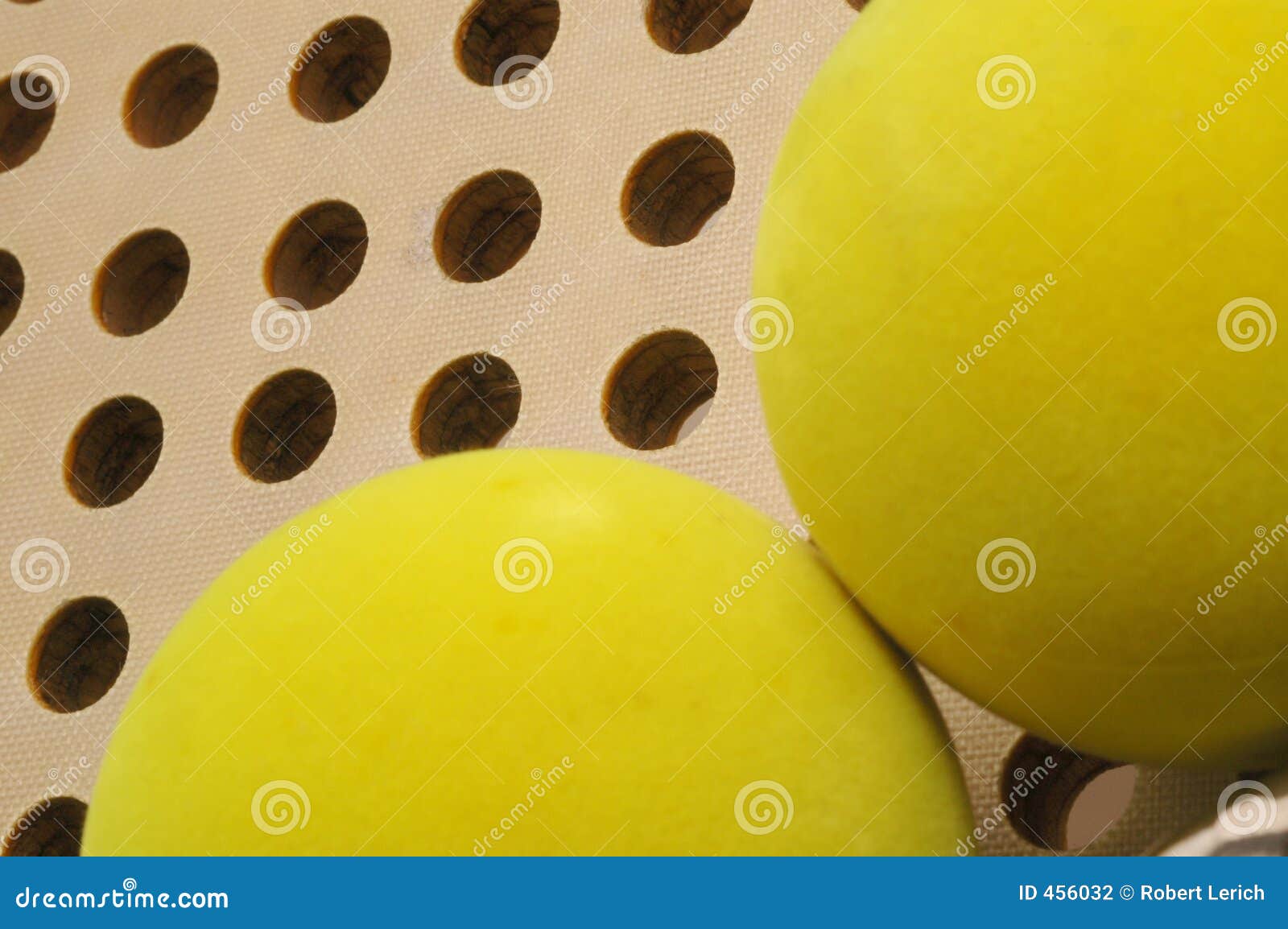 platform tennis balls and paddle