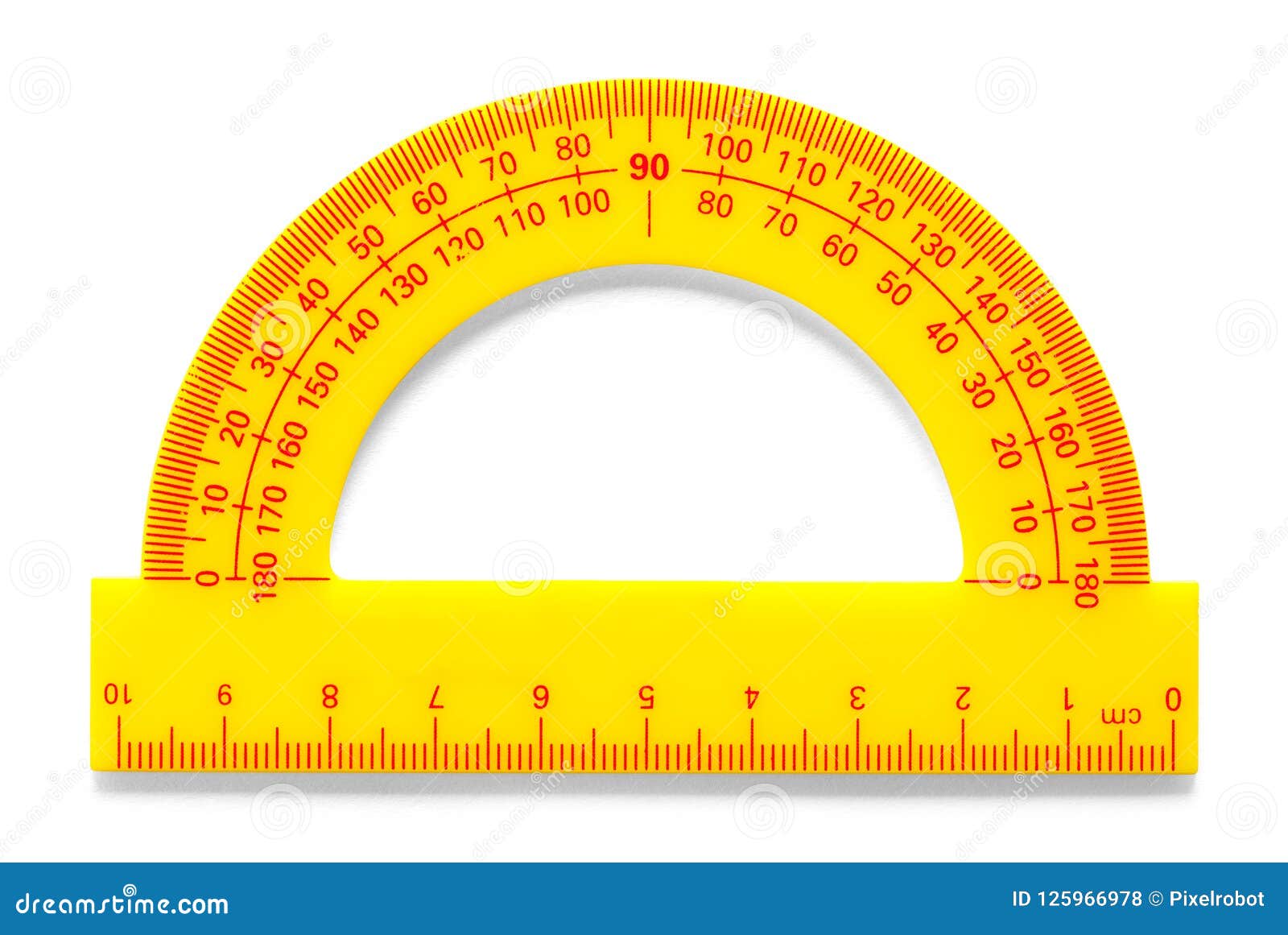 yellow protractor