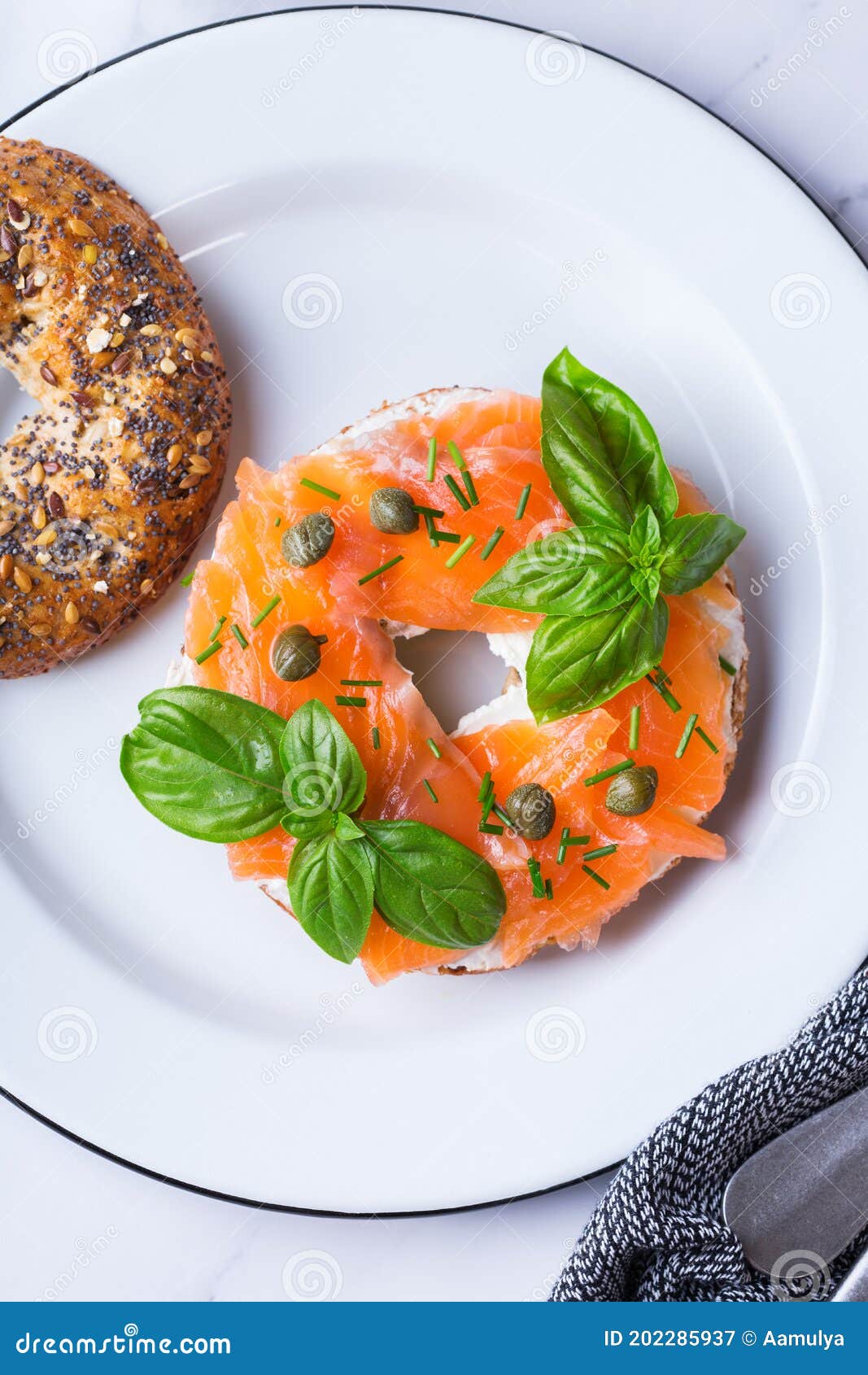 Plating Fast Lunch Meal Bagels With Cream Cheese And Salmon Stock Image Image Of Gravlax Salad Plating Fast Lunch Meal Bagels With Cream Cheese And Salmon Stock Image Image Of Gravlax Salad