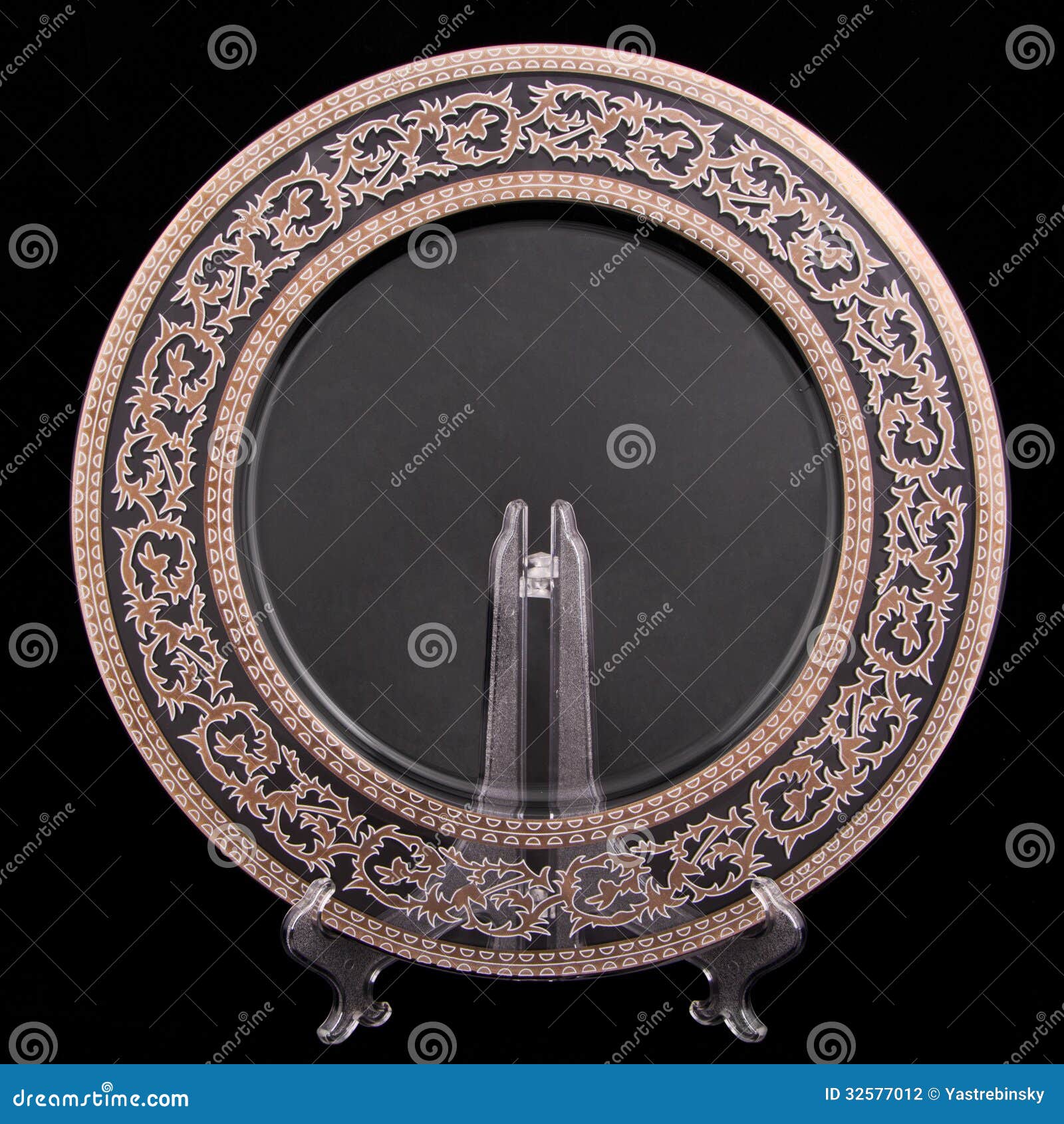 Platinum plate stock photo. Image of plate, empty, background 32577012